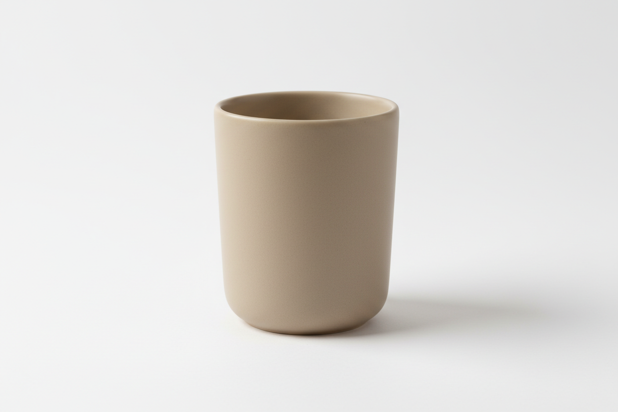 ceramic drinking glass